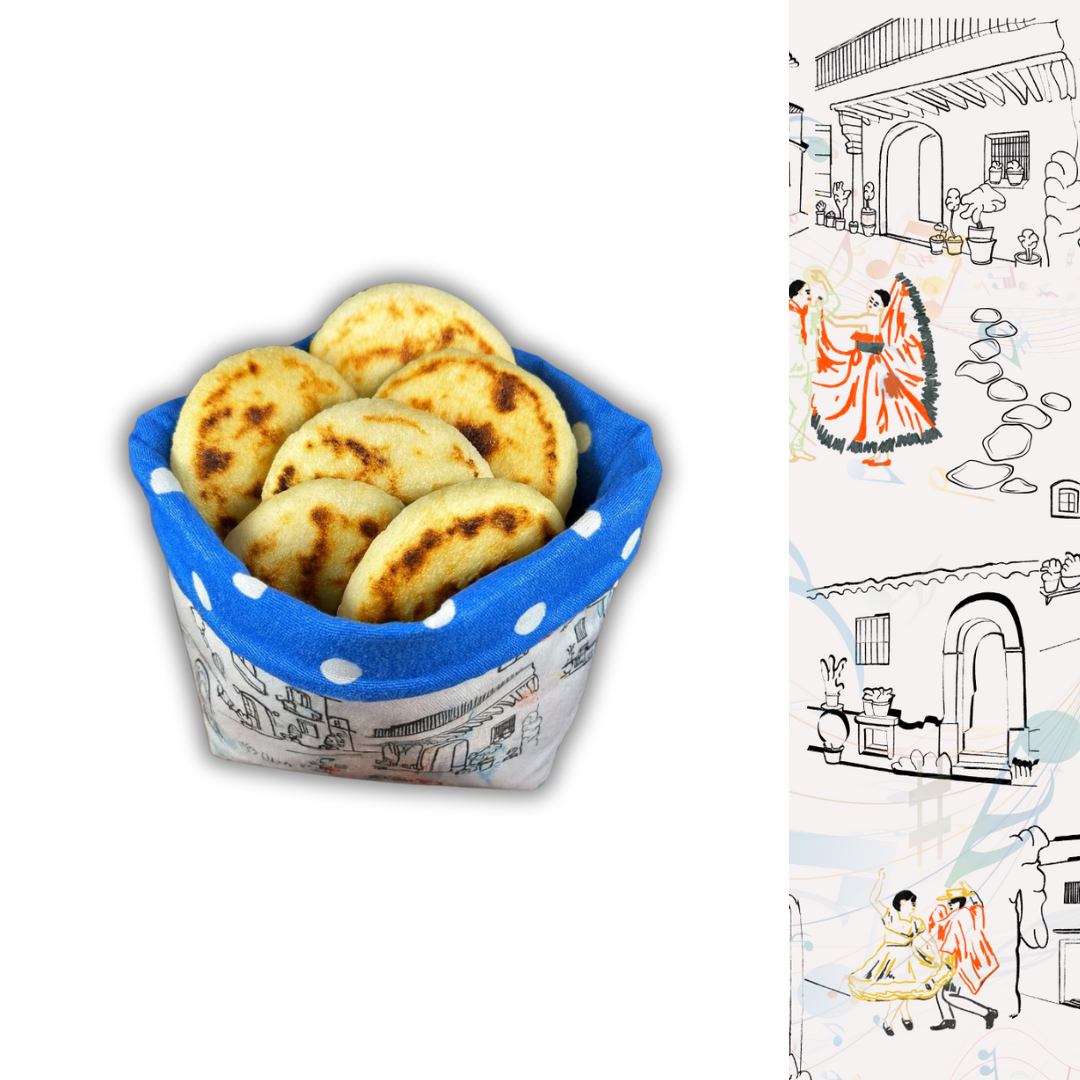 Fika Basket – Bread & Arepa Fabric Basket