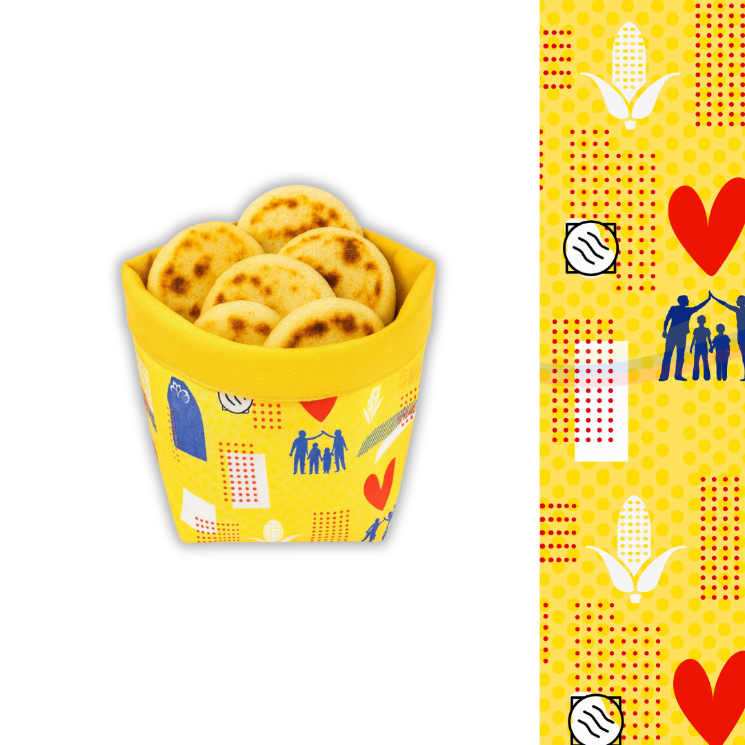 Fika Basket – Bread & Arepa Fabric Basket