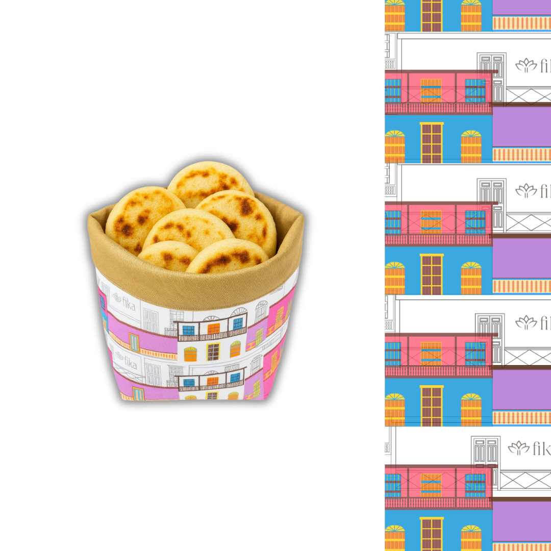 Fika Basket – Bread & Arepa Fabric Basket